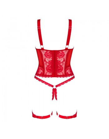 lingerie belovya corset rouge