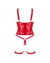 lingerie belovya corset rouge