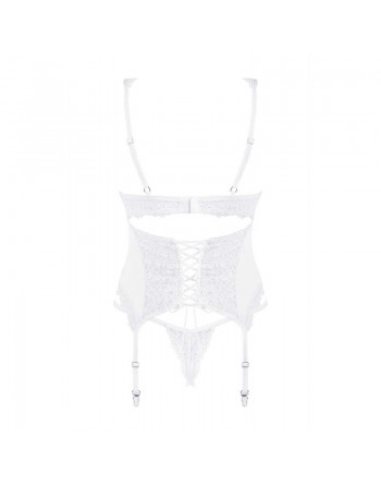 obsessive corset et string blanc amor blanco