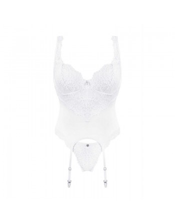 obsessive corset et string blanc amor blanco