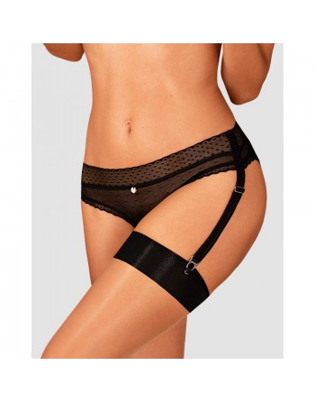 lingerie lanelia culotte jarretière noire