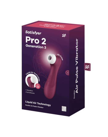 tendance sensuelle : pro 2 génération 3  bordeaux satisfyer