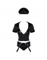 déguisement sexy : police set costume 6 pièces  noir