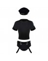 déguisement sexy : police set costume 6 pièces  noir