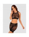 votre  lingerie vous présente k101 top et jupe  noire