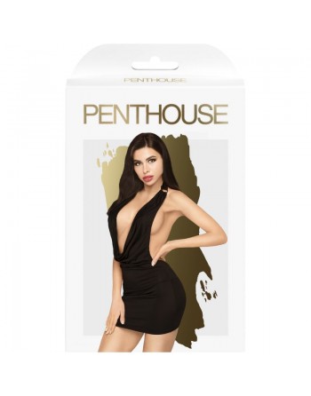 lingerie sexy  marque penthouse : robe heart rob noire
