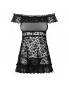 Dressing libertin: flores babydoll  noir obsessive par votre  tendance sensuelle