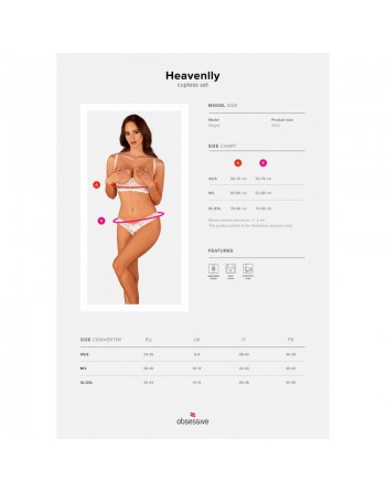 Dressing libertin : heavenlly ensemble ouvert  blanc obsessive