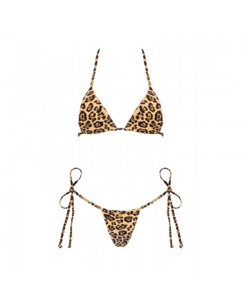 Dressing libertin: maillot de bain 2 pcs bella vista  léopard obsessive