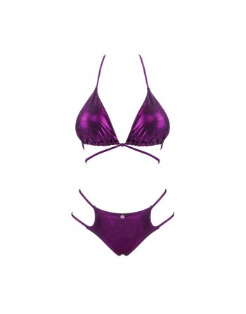 Dressing libertin: maillot de bain 2 pcs balitta  violet obsessive