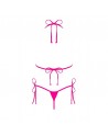 Dressing libertin: maillot de bain 2 pcs bella vista  rose obsessive