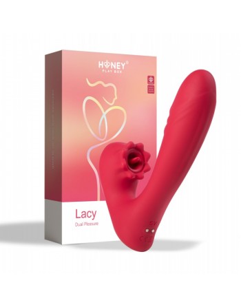 VIBROMASSEUR : lacy  vibromasseur point g avec langue pour le clitoris honey play box