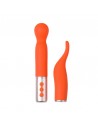 VIBROMASSEUR : the naughty collection  vibromasseur à tête interchangeable orange honey play box