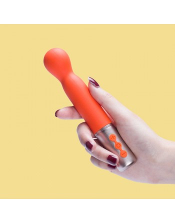 VIBROMASSEUR : the naughty collection  vibromasseur à tête interchangeable orange honey play box