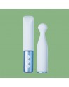VIBROMASSEUR : the naughty collection  vibromasseur à tête interchangeable bleu honey play box