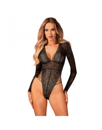 Dressing libertin : votre  lingerie sexy vous présente merlys body  noir