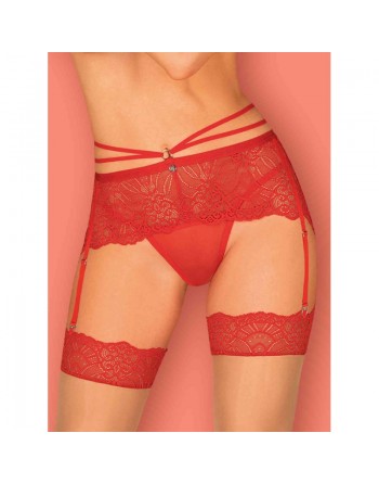 tendance sensuelle : portejarretelle rouge loventy de la marque obsessive