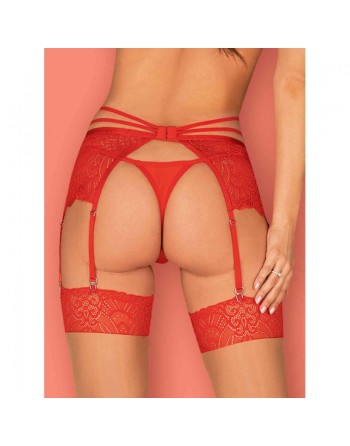 tendance sensuelle : portejarretelle rouge loventy de la marque obsessive