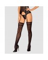 lingerie Dressing libertin : s825 bas jarretelles  noirs