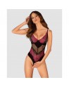 Dressing Libertin :  lingerie sexy vous présente rosenty body ouvert noir