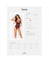 Dressing Libertin :  lingerie sexy vous présente rosenty body ouvert noir