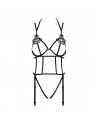 Lingerie dressing libertin : body ouvert noir obsessive badossa