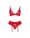 Ensemble sensuel rouge libertin