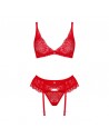 Ensemble sensuel rouge libertin