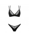nesari ensemble 2 pièces  noir obsessive sensuel pour sortir en club libertin