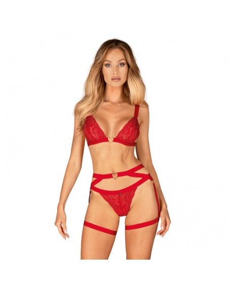 Porte jarretelles rouge sensuel / Lingerie libertine