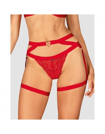 Porte jarretelles rouge sensuel / Lingerie libertine