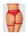 Porte jarretelles rouge sensuel / Lingerie libertine