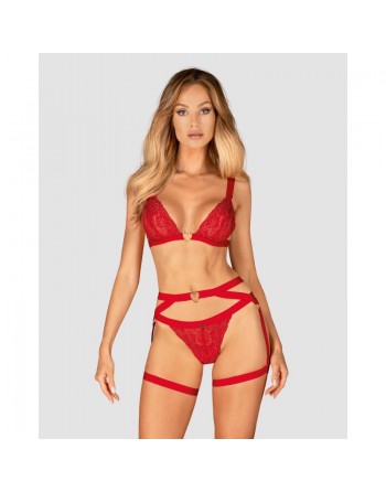 Porte jarretelles rouge sensuel / Lingerie libertine