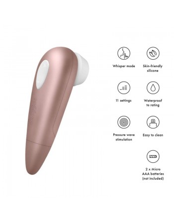 stimulateur satisfyer number one or rose, Ventouse