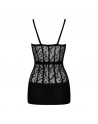 Robe Mini transparente noire libertine SEXY / DRESSING LIBERTIN