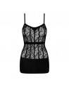 Robe Mini transparente noire libertine SEXY / DRESSING LIBERTIN