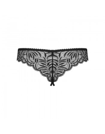 lingerie sexy : string ouvert noir contica obsessive