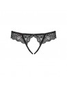 lingerie sexy : string ouvert noir contica obsessive