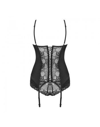 DRESSING LIBERTIN : heartina guêpière  noir