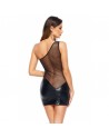 Robe sexy PVC BRILLANT noire/ Dressing Libertin