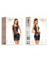 Robe sexy PVC BRILLANT noire/ Dressing Libertin