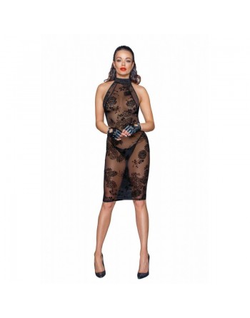 Robe midi en tulle avec bretelles en velours dans le dos
