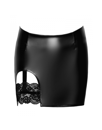 Mini jupe en veloutine , PVC et JAREETELLE / DRESSING LIBERTIN