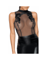 Robe noire à broderies fines – pour soirée privée ou club élégant
