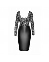 Robe Euphoria midi dentelle & wetlook – Look libertin chic
