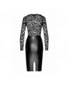 Robe Euphoria midi dentelle & wetlook – Look libertin chic