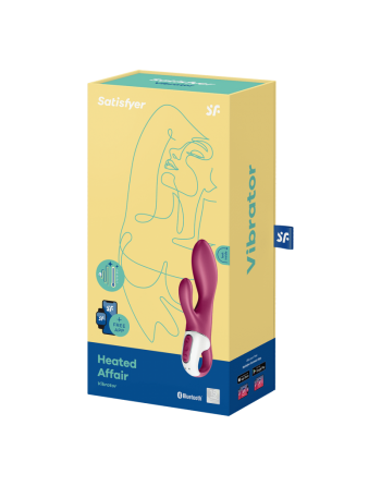 Dressing libertin : vibromasseur rabbit chauffant satisfyer heated affair  violet de satisfyer en gros ou