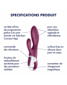 Dressing libertin : vibromasseur rabbit chauffant satisfyer heated affair  violet de satisfyer en gros ou