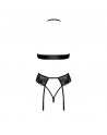 Découvrez cet ensemble de lingerie noire ultra sexy avec dentelle et ruban, parfait pour séduire. Idéal pour soirées sensuelles