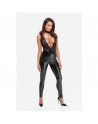 F298 Libido Combinaison à col et chaîne de perles catsuit dos nu